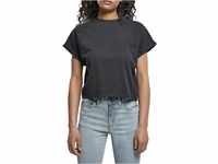 Urban Classics Damen Ladies Short Pigment Dye Cut On Sleeve Tee T Shirt,...