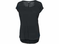 Urban Classics Damen Ladies Long Back Shaped Slub Tee T Shirt, Schwarz (Black...