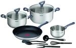 Tefal Daily Cook 11-tlg. Kochgeschirr-Set Edelstahl &ndash; T&ouml;pfe & Pfannen mit