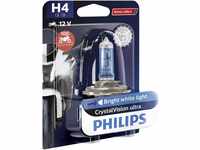 Philips 12342CVUBW Crystalvision Ultra Moto H4 Motorrad-Scheinwerferlampe, 1...
