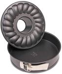 Dr. Oetker Springform mit Flach- und Rohrboden &Oslash; 28 cm, Kuchenform aus Stahl...