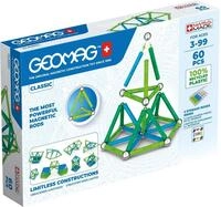 Geomag Classic - 60 Teile - Magnetisches Konstruktionsspielzeug f&uuml;r Kinder - Green