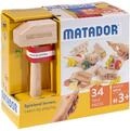 Matador Kinder Baukasten ab 3 Jahren 34-tlg. - Spannendes Holz Konstruktionsspielzeug