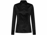 HUGO Damen The Fitted Shirt Blouse, Black1, 38 EU