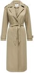 ONLY Damen Langer Trench Coat | Eleganter Basic &Uuml;bergangs Mantel | Einreihig