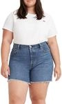 Levi's Damen Plus Size The Perfect Tee T-Shirt, White +, 1XL