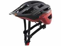 Cratoni Helmets AllRace Fahrradhelm, Schwarz-Rot, M-L 56-61