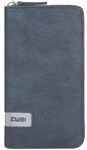 zwei Mademoiselle Wallet Damengeldb&ouml;rse 19 cm, Nubuk-blue (Blau),