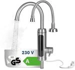 MAXXMEE Elektrische Edelstahl Armatur plus integrierter Durchlauferhitzer 