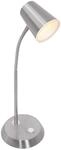 Trio Leuchten LED Tischleuchte Narcos 573190107, Metall Nickel matt / Chrom, 1 x 6
