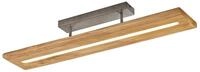 Trio Leuchten LED Deckenleuchte Brad 623710130, Metall Nickel antik, Holz,...