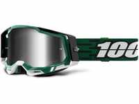 100 Percent Racecraft 2 Goggle Milori-Mirror Silver Lens Sunglasses, Schwarz,