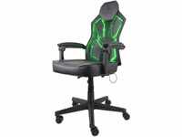 DELTACO Gaming Stuhl mit RGB-Beleuchtung (PU-Leder, Büro, Schreibtisch, RGB