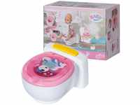 BABY born Toilette für Puppen mit Geräuschfunktion und Häufchen zum...