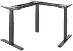 LogiLink EO0016 - Elektr. h&ouml;henverstellbares Schreibtischgestell, 90&deg; L-Form mit