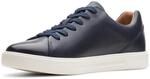 Clarks Herren Un Costa Lace Sneaker Blau , Navig Leder 41 EU