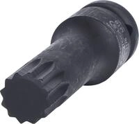 KS Tools 515.1176 1/2" Kraft-Bit-Stecknuss XZN,lang,M18