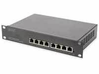 DIGITUS Gigabit Ethernet Netzwerk-Switch - 10 Zoll - 8 Ports - L2+ Managed -...