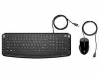 HP Pavilion Kombi Tastatur und Maus 200 (QWERTZ, kabelgebunden, 1.600 DPI,