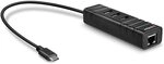 LINDY 43249 USB 3.1 Typ C Hub & Gigabit Ethernet Konverter