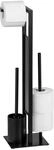 WENKO Stand WC-Garnitur Mod. Rivalta, mit integriertem Toilettenpapierhalter und