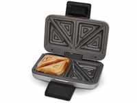 Cloer 6259 Sandwichmaker, 900 W für 2 diagonal geteilte Toasts, American...