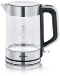 Severin Wasserkocher 1,7L, Wasserstandsanzeige, Edelstahl, 2200W