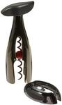 Le Creuset Wine Accessories, GS300 TMGS, Metallic schwarz, LC Orange Pack, 19 cm,
