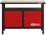 KS Tools 865.0002 Profi-Werkbank mit 2 T&uuml;ren, H840xB1200xT600mm