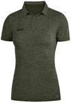 JAKO Damen Poloshirt Premium Basics, Khaki-Meliert, 44