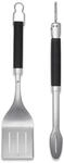 Weber Premium Grillbesteck - Gro&szlig;, 2-teilig aus Edelstahl, bestehend aus Grillzange