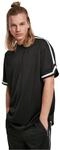 Urban Classics Herren T-Shirt Oversized Stripes Mesh Tee, Kurzarm T-Shirt f&uuml;r