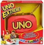 Mattel Games UNO Extreme, UNO Kartenspiel f&uuml;r die Familie, mit Kartenwerfer,