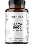 Nutri + Maca Kapseln Gold 8000 - hochdosiert + vegan - Original 20:1 Premium...
