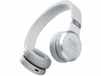 JBL Live 460NC kabelloser On-Ear Bluetooth-Kopfhörer in Weiß – Mit