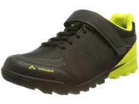 Vaude Unisex AM Downieville Low Mountainbiking-Schuh, Black/Bright Green, 39 EU