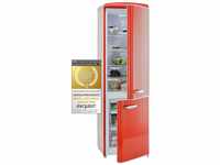 Exquisit Retrokühlschrank RKGC250-70-H-160E rot | 244 L Volumen | Kühlschrank...