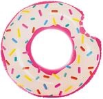 Intex 56265NP - Aufblasbarer Schwimmring Regenbogen-Donut, Vinyl, Mehrfarbig, 94x23