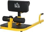 HOMCOM Sissy Squat Kniebeugentrainer Beintrainer Bauch-Ges&auml;&szlig;-Trainer 3 in 1...