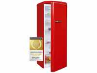 Exquisit Retrokühlschrank RKS325-V-H-160F rot | 229 L Volumen | Kühlschrank...
