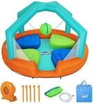 Bestway H2OGO!&trade; Wasserpark, Dodge & Drench, 450 x 450 x 268 cm, mit Dauergebl&auml;se