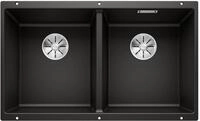 BLANCO SUBLINE 350/350-U | Granitsp&uuml;le aus SILGRANIT schwarz | Einbauart: Unterbau 