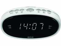 ECG RB 010 White Radiowecker – FM Tuner; 10 Vorwahlen; Digitale Uhr/Wecker;...