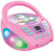Lexibook, Einhorn, Bluetooth-CD-Player, RCD109UNI | Mehrfarbige Lichter,