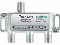 Axing BAB 2-12P 2-fach Abzweiger 12dB Kabelfernsehen CATV Multimedia DVB-T2...