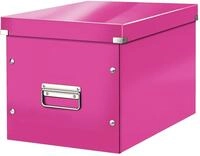 Leitz Click & Store Aufbewahrungsbox mit Deckel Gro&szlig;, W&uuml;rfelbox passend f&uuml;r Kallax