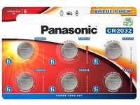Panasonic CR2032EL/6BP Lithium Power (lange Lagerfähigkeit bis zu 10 Jahren,