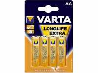 Varta Longlife Extra Alkaline Batterie AA Mignon 4er Pack