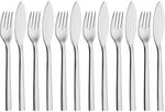 WMF Nuova Fischbesteck Set 12 teilig, Fischset f&uuml;r 6 Personen, Fischgabel,