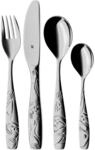 WMF Faultier Kinderbesteck Set 4-teilig, Besteck Kinder Edelstahl, Kinderbesteck ab 3
